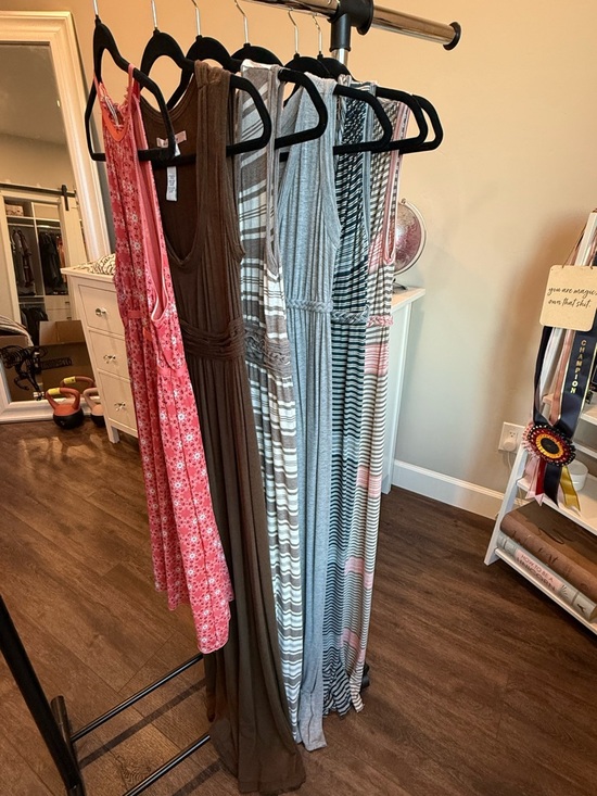 Max Studio Dresses & Skirts - Mixed Maxi Dress Lot - Pink, Brown, Gray, Striped Styles